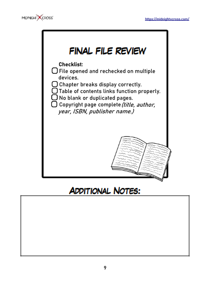Novel Publishing Checklist Preview 9
